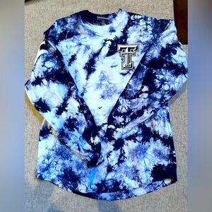 Texas Tech University Red Raiders Spirit Jersey, Size: XS, Oversized, Tie-Dye